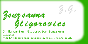 zsuzsanna gligorovics business card